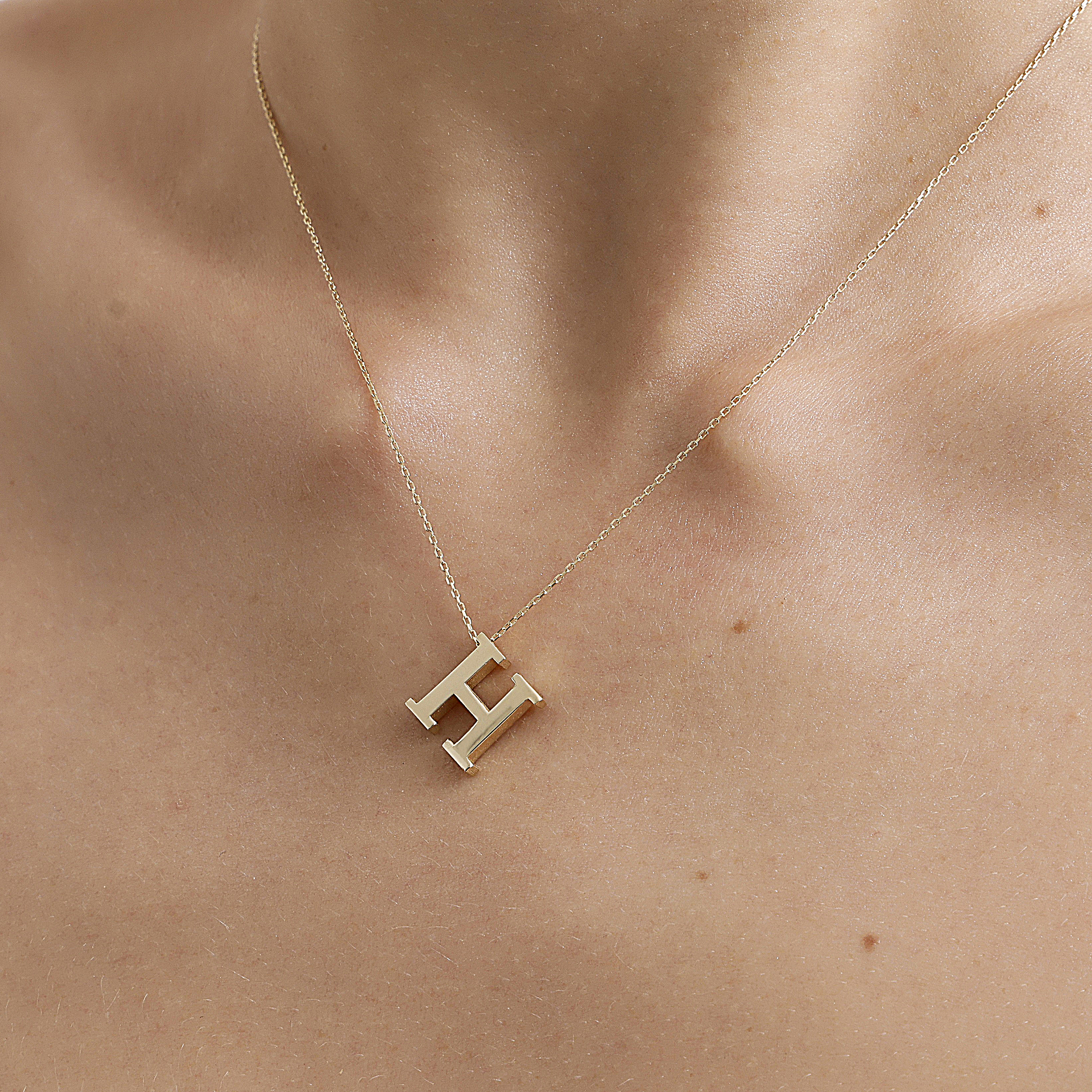 Golden Initial Pendant